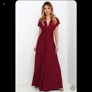Lulus Always Stunning Convertible Maxi Dress